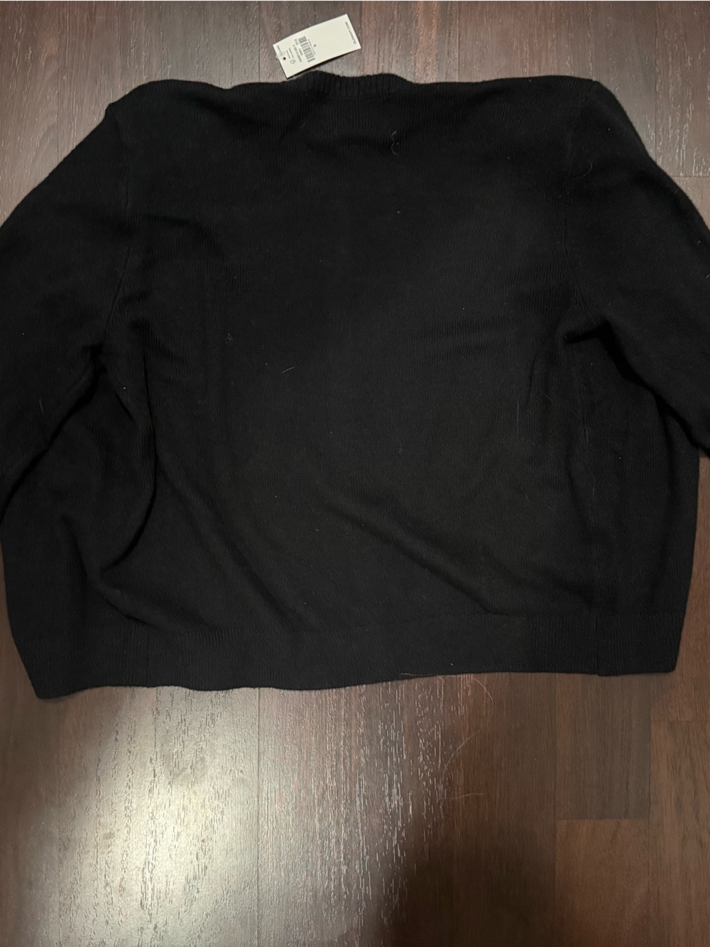 Old Navy Black Crewneck Button-Front Cardigan - Picture 3 of 3